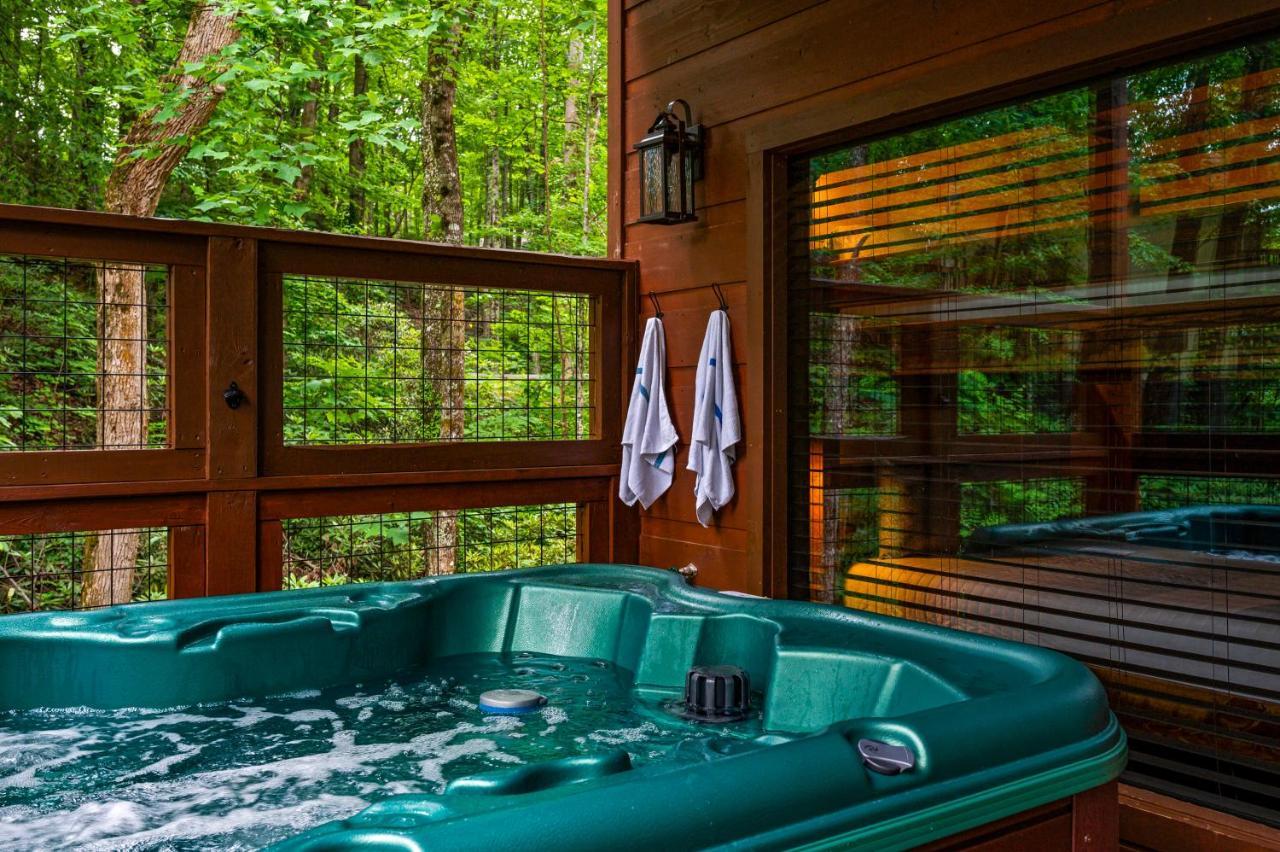 New Cozy Mountain Cabin Hot Tub Near Downtown 蓋特林堡 外观 照片